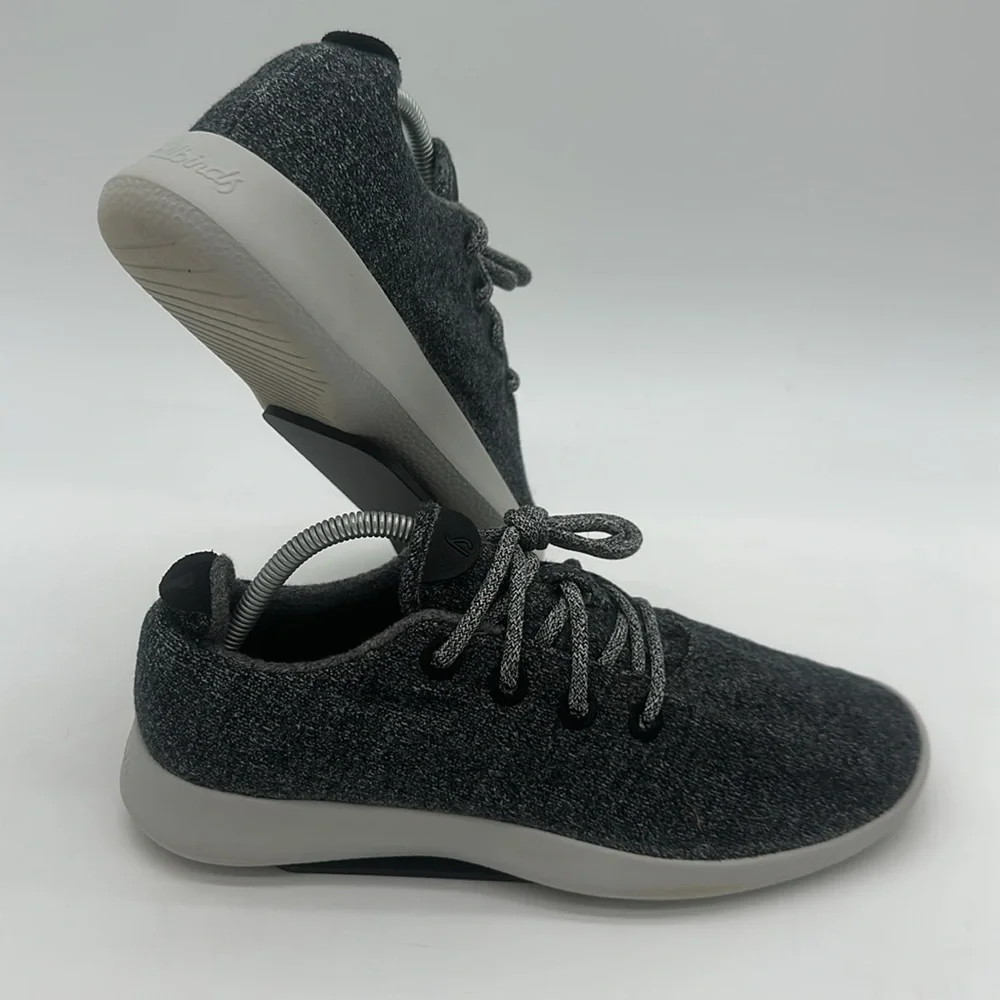 allbirds Men's Size US 10 Natural Gray Merino Wool Runners Lace Up Sneaker Shoes